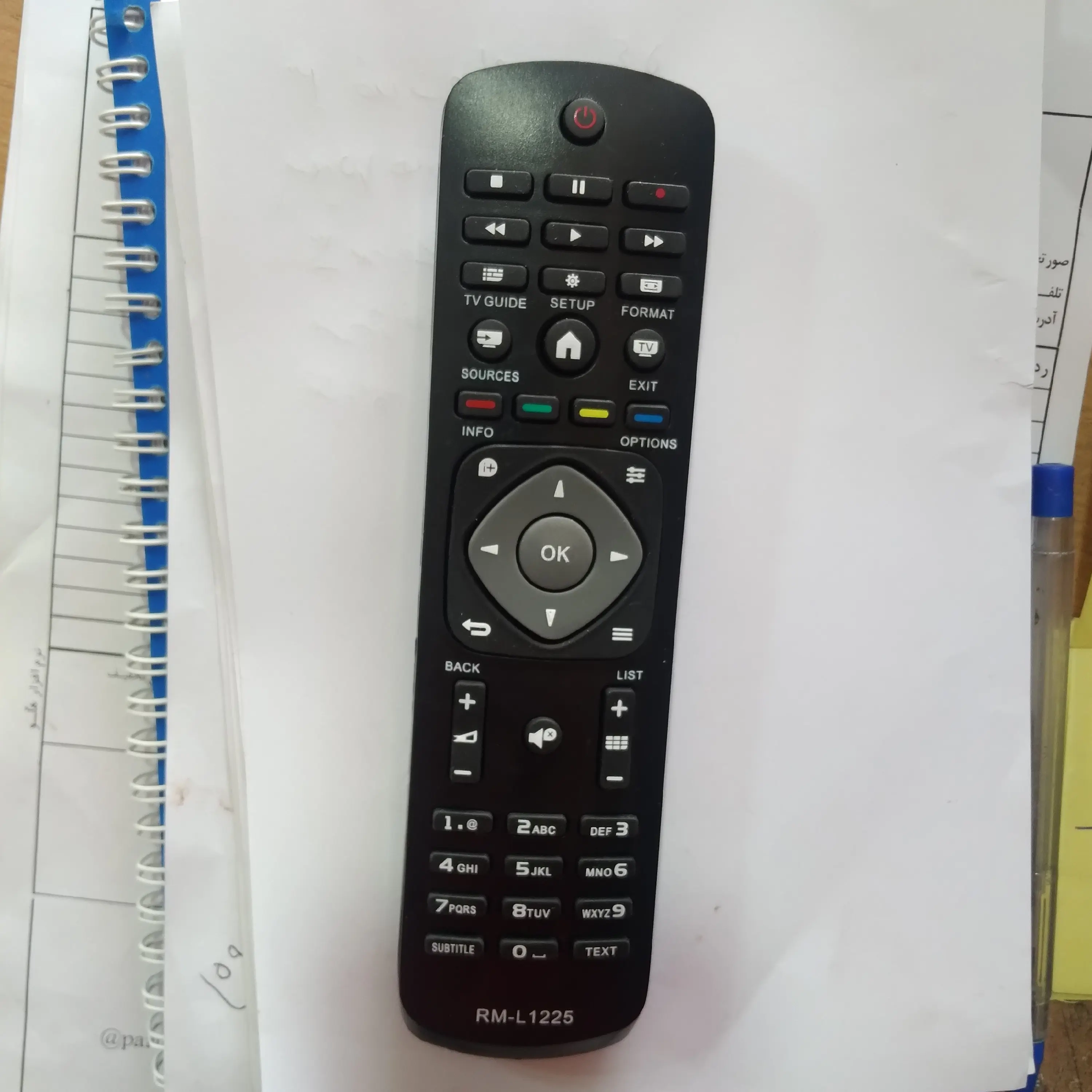 کنترل تلویزیون فیلیپسRM.L1225