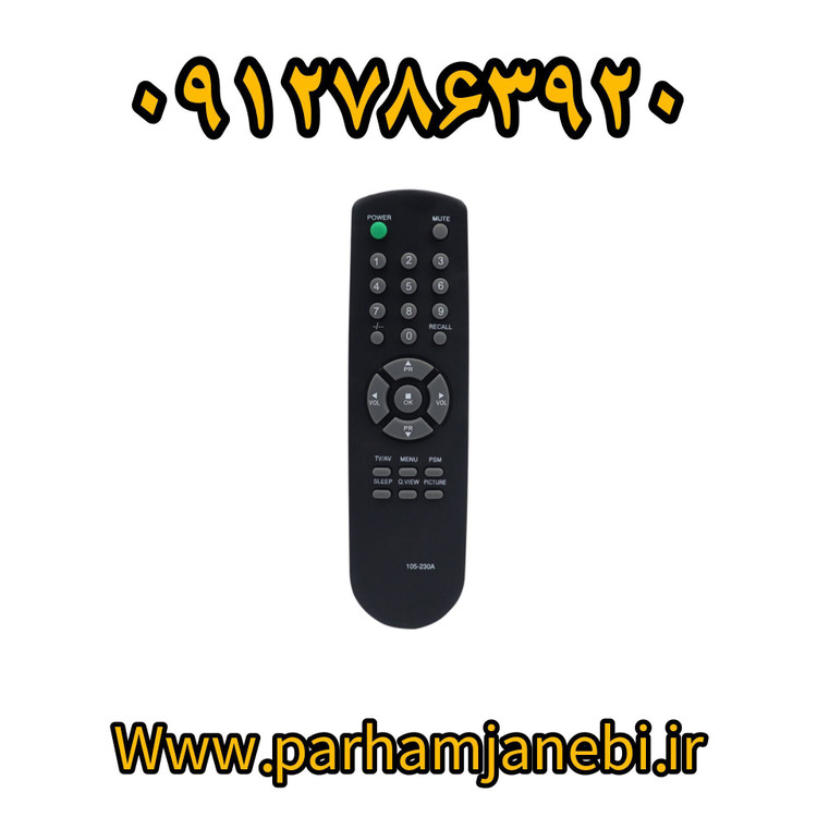 کنترل تلویزیون گلدستار قدیمی /بلر
