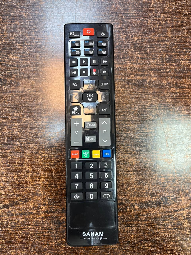 کنترل تلویزیون صنام درجه یک اصلی