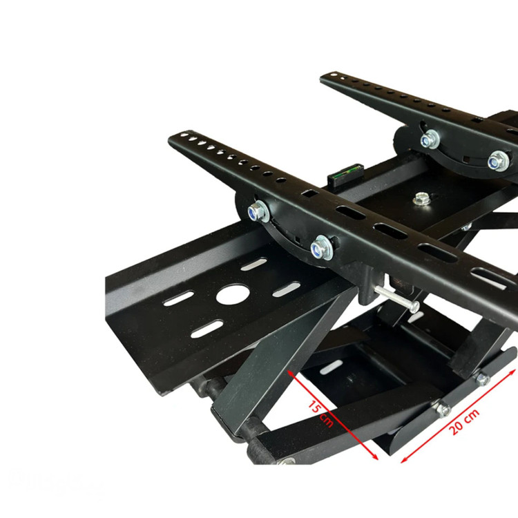 پایه تلویزیون پیکاوپایه PW15 دوبازو سایز 32 تا 58 اینچ با گارانتی 36 ماهه