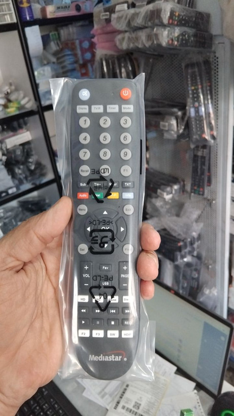 کنترل ریسیور مدیا استار Mediastar MS-V380 کیفیت عالی درجه یک در حد فابریک
