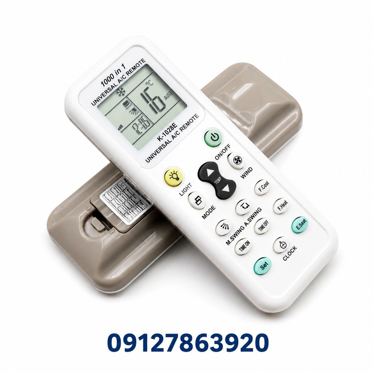 کنترل همه کاره کولر گازی K-1028E (1000 in 1) با بهترین کیفیت
