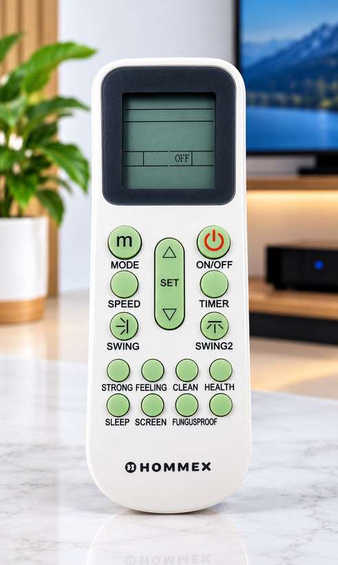 کنترل کولر گازی هومکس طرح گرین درجه یک بادوام